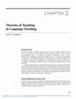 Theories of Teaching in Language Teaching Cover Page