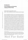 Research paper thumbnail of Dubreil, S., & Thorne, S. L. (2017). Social Pedagogies and Entwining Language with the World. In S. Dubreil & S. L. Thorne (Eds.), Engaging the World: Social Pedagogies and Language Learning (pp. 1-11). Boston, MA.: Cengage.