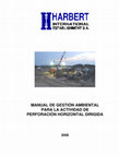 MANUAL DE GESTIÓN AMBIENTAL PARA LA ACTIVIDAD DE PERFORACIÓN HORIZONTAL DIRIGIDA Cover Page