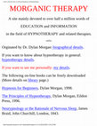 Links to Internet sites on Clinical Hypnosis and Hypnotherapy MORGANIC THERAPY Cover Page