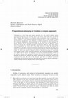 Research paper thumbnail of Prepositional antonymy in Croatian: a corpus approach