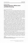 Research paper thumbnail of Reading Experience: William James and Robert Browning