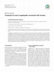 Treatment of Acute Coagulopathy Associated with Trauma Cover Page