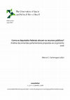 Research paper thumbnail of Como os deputados federais alocam os recursos públicos? Análise das emendas parlamentares propostas ao orçamento 2016