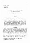 Research paper thumbnail of Examining Japanese Students Learning English in an English Environment