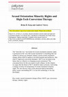 Research paper thumbnail of Sexual orientation minority rights and high-tech conversion therapy