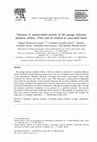 Research paper thumbnail of Variation of antimicrobial activity of the sponge Aplysina fistularis (Pallas, 1766) and its relation to associated fauna