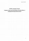 Language, Gender and Communities of Practice Online: Is Language Becoming Gender Neutral? Cover Page