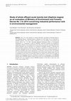 Research paper thumbnail of Study of whole effluent acute toxicity test Daphnia