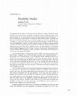 Research paper thumbnail of "Disability Studies and Religion"