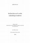 Research paper thumbnail of Recherches sur le verbe sudarabique moderne