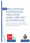 Research paper thumbnail of RELAZIONE SUI MONITORAGGI DELLA ZONA UMIDA AREA RIVI DI MOASCA (AT)