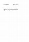 Research paper thumbnail of Big Data for Urban Sustainability A Human-Centered Perspective