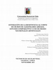 Research paper thumbnail of ESTIMACIÓN DE LA RESISTENCIA AL CORTE DE MUROS DE ALBAÑILERÍA ARMADA. ESTUDIO COMPARATIVO Y USO DE REDES NEURONALES ARTIFICIALES VICTOR HUGO AGUILAR VIDAL VALDIVIA -CHILE NOVIEMBRE 2013