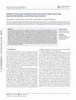 Research paper thumbnail of Prediction of the shear strength of reinforced masonry walls using a large experimental database and artiicial neural networks