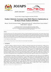 Research paper thumbnail of Student Admission Assesment using Multi-Objective Optimization on the Basis of Ratio Analysis (MOORA