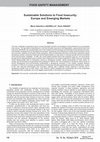 Research paper thumbnail of Sustainable Solutions to Food Insecurity: Europe and Emerging Markets