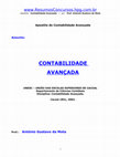 Apostila Contabilidade Avancada Cover Page