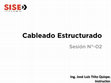 Research paper thumbnail of Cableado Estructurado Sesión N°-02