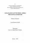 Research paper thumbnail of OSMANLI DEVLETİ'NİN DOĞU AFRİKA BÖLGESİYLE İLİŞKİLERİ