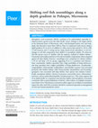 Research paper thumbnail of Shifting reef fish assemblages along a depth gradient in Pohnpei, Micronesia