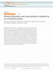 Research paper thumbnail of Mineral dissolution and reprecipitation mediated by an amorphous phase