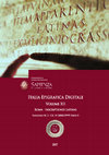 Italia Epigrafica Digitale, XII.3.2 (Novembre 2017), Roma – Inscriptiones Latinae: CIL, VI 20000-29999, Parte II -  schede nn. 2447-2449, 2940-2953, 2959-2962, 2967-2971 Cover Page