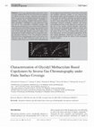 Characterization of Glycidyl Methacrylate Based Copolymers by Inverse Gas Chromatography under Finite Surface Coverage Cover Page