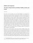 Publicité et transparence. Le statut de la représentation et de la visibilité politique chez Kelsen et Schmitt, Revue française de science politique, vol. 66, N°1, 2016 (pre-print) Cover Page