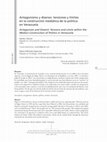 Research paper thumbnail of Antagonismo y disenso: tensiones y límites en la construcción mediática de la política en Venezuela. Revista Íconos, Vol. 45: 49-65, 2013