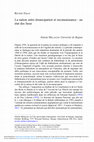 Research paper thumbnail of La nation entre émancipation et reconnaissance : un état des lieux