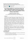 ELECTROCHEMICAL INVESTIGATION OF THE CORROSION BEHAVIOUR OF MICRO ALLOYED STEEL AND COLD FORMED STEEL IN HCL SOLUTION Cover Page