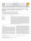 Research paper thumbnail of Managing water on heat transfer surfaces: A critical review of techniques to modify surface wettability for applications with condensation or evaporation