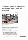 Research paper thumbnail of Reconhecimento instrumental, trabalho e saúde - Entrevista. Reconnaissance instrumentale, travail et santé - Interview Epochtimes 2014