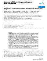 Research paper thumbnail of Comparison of knee motion on Earth and in space_an observational study