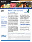 Métodos para la conservación de alimentos Cover Page