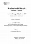 Research paper thumbnail of Autori fiorentini nel Vocabolario della Crusca: prime rilevazioni su Giovanni e Matteo Villani (Seminario di Filologia, Università di Firenze, 21 maggio 2018)