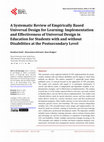 Research paper thumbnail of A Systematic Review of Empirically Based Universal Design for Learning: Implementation and Effectiveness of Universal Design in Education for Students with and without Disabilities at the Postsecondary Level