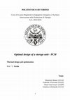 Research paper thumbnail of Optimal design of a storage unit - PCM