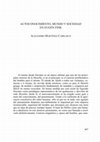 Research paper thumbnail of Autoconocimiento, mundo y sociedad en Eugen Fink