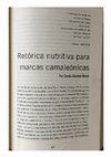 Research paper thumbnail of "Retórica nutritiva para marcas camaleónicas" en Changemarketers, la empresa como agente de cambio