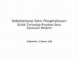 Dekolonisasi Ilmu Pengetahuan Cover Page