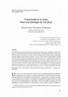 Research paper thumbnail of Transcendance et corps. Pour une théologie de l’en deçà