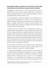 Research paper thumbnail of REFLEXIONES SOBRE LA DEFENSA DE LA VIDA QUE INCLUYEN, PERO TRASCIENDEN, LA CUESTION DE LA LEGALIZACIÓN DEL ABORTO