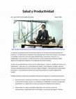 Research paper thumbnail of Salud para la productividad en las empresas 1.docx