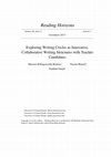 Reading Horizons Exploring Writing Circles as Innovative, Collaborative Writing Structures with Teacher Candidates Cover Page