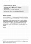 Research paper thumbnail of Philosophy and the Apparatus of Disability (in The Oxford Handbook of Philosophy and Disability, David Wasserman and Adam Cureton, eds., published online first, May 2018)