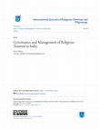 International Journal of Religious Tourism and Pilgrimage Governance and Management of Religious Tourism in India Governance and Management of Religious Tourism in India Cover Page