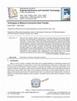 Research paper thumbnail of Techniques to measure convective heat transfer