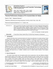 Research paper thumbnail of Thermal Performance Analysis of Fin Covered Solar Air Heater